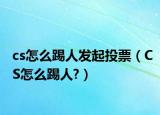 cs怎么踢人发起投票（CS怎么踢人?）