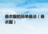 叠衣服的简单叠法（叠衣服）