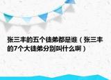 张三丰的五个徒弟都是谁（张三丰的7个大徒弟分别叫什么啊）