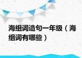 海组词造句一年级（海组词有哪些）