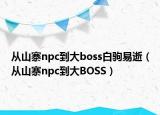 从山寨npc到大boss白驹易逝（从山寨npc到大BOSS）