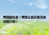 黄精能补血（黄精止血还是活血详细介绍）