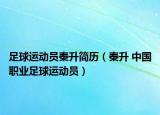 足球运动员秦升简历（秦升 中国职业足球运动员）