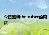 今日更新the other的用法