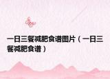 一日三餐减肥食谱图片（一日三餐减肥食谱）