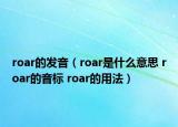 roar的发音（roar是什么意思 roar的音标 roar的用法）