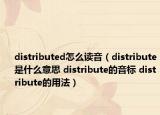 distributed怎么读音（distribute是什么意思 distribute的音标 distribute的用法）