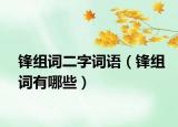 锋组词二字词语（锋组词有哪些）