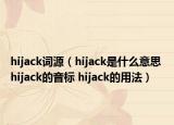 hijack词源（hijack是什么意思 hijack的音标 hijack的用法）