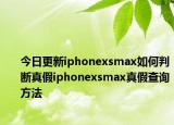 今日更新iphonexsmax如何判断真假iphonexsmax真假查询方法