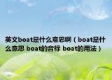 英文boat是什么意思啊（boat是什么意思 boat的音标 boat的用法）