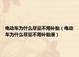 电动车为什么尽量不用补胎（电动车为什么尽量不用补胎液）