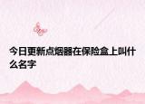 今日更新点烟器在保险盒上叫什么名字