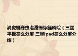 涓夋槦骞虫澘濡備綍鍒嗗睆（三星平板怎么分屏 三星ipad怎么分屏介绍）