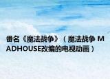 番名《魔法战争》（魔法战争 MADHOUSE改编的电视动画）