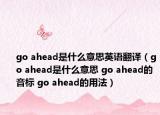 go ahead是什么意思英语翻译（go ahead是什么意思 go ahead的音标 go ahead的用法）