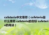 cafeteria中文意思（cafeteria是什么意思 cafeteria的音标 cafeteria的用法）