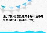 活小龙虾怎么处理才干净（活小龙虾怎么处理干净详细介绍）
