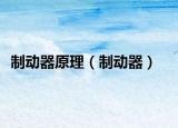 制动器原理（制动器）