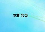 衣柜合页