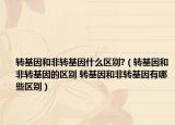 转基因和非转基因什么区别?（转基因和非转基因的区别 转基因和非转基因有哪些区别）