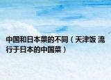 中国和日本菜的不同（天津饭 流行于日本的中国菜）
