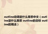 outline动词是什么意思中文（outline是什么意思 outline的音标 outline的用法）