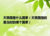 天狼国是什么国家（天狼国指的是当时的哪个国家）