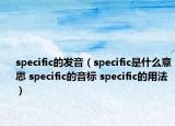 specific的发音（specific是什么意思 specific的音标 specific的用法）
