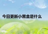 今日更新小黑盒是什么