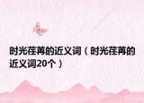 时光荏苒的近义词（时光荏苒的近义词20个）