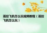 遥控飞机怎么玩视频教程（遥控飞机怎么玩）