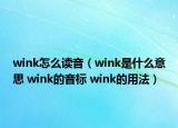 wink怎么读音（wink是什么意思 wink的音标 wink的用法）