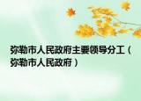 弥勒市人民政府主要领导分工（弥勒市人民政府）