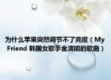 为什么苹果突然调节不了亮度（My Friend 韩国女歌手金演唱的歌曲）