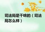 司法局是干啥的（司法局怎么样）