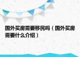 国外买房需要移民吗（国外买房需要什么介绍）