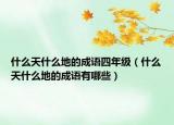 什么天什么地的成语四年级（什么天什么地的成语有哪些）