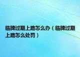 临牌过期上路怎么办（临牌过期上路怎么处罚）