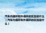 汽车内循环和外循环的区别是什么（汽车内循环和外循环的区别是什么）