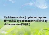 Cyclobenzaprine（cyclobenzaprine是什么意思 cyclobenzaprine的音标 cyclobenzaprine的用法）