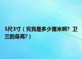 5尺3寸（究竟是多少厘米啊?  卫兰的身高?）