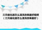 三元催化器怎么清洗效果最好视频（三元催化器怎么清洗效果最好）