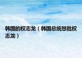 韩国的权志龙（韩国总统怒批权志龙）