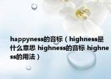 happyness的音标（highness是什么意思 highness的音标 highness的用法）