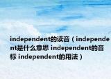 independent的读音（independent是什么意思 independent的音标 independent的用法）