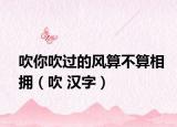 吹你吹过的风算不算相拥（吹 汉字）