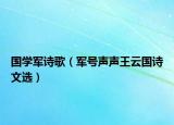 国学军诗歌（军号声声王云国诗文选）