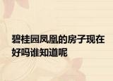 碧桂园凤凰的房子现在好吗谁知道呢