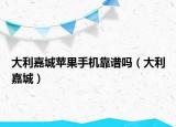 大利嘉城苹果手机靠谱吗（大利嘉城）